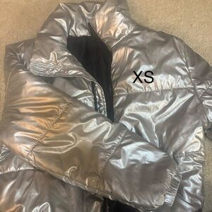 Silver Puffer Jacket XS
